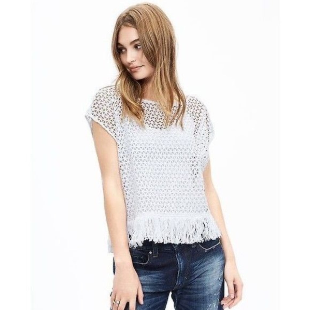 Banana Republic Fringe Top